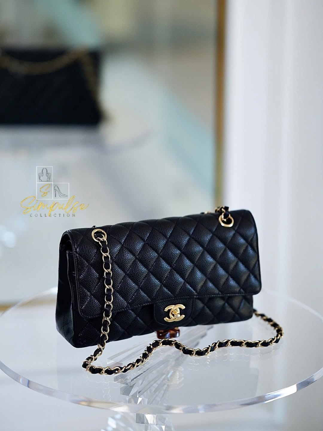Chanel Classic Medium Double Flap Caviar GHW