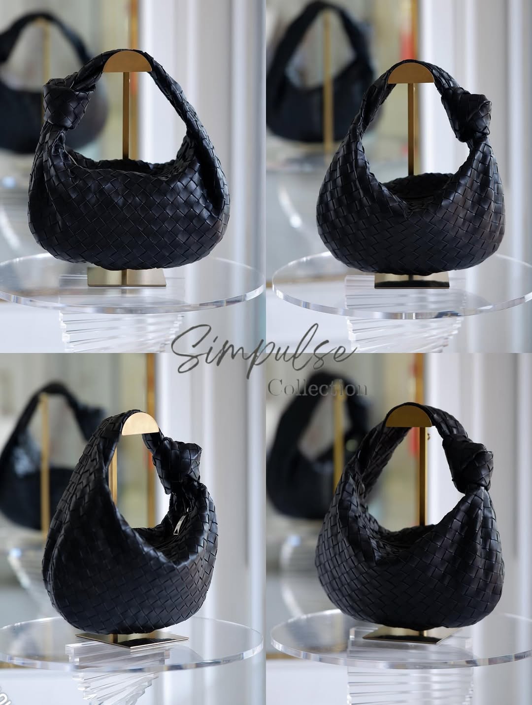 Bottega Veneta Jodie Teen in Black