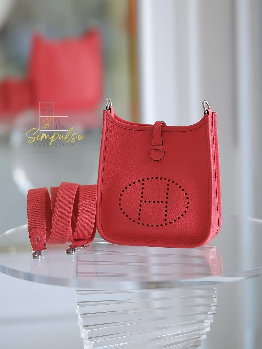 Hermes Tpm Evelyne Rose Texas Clemence