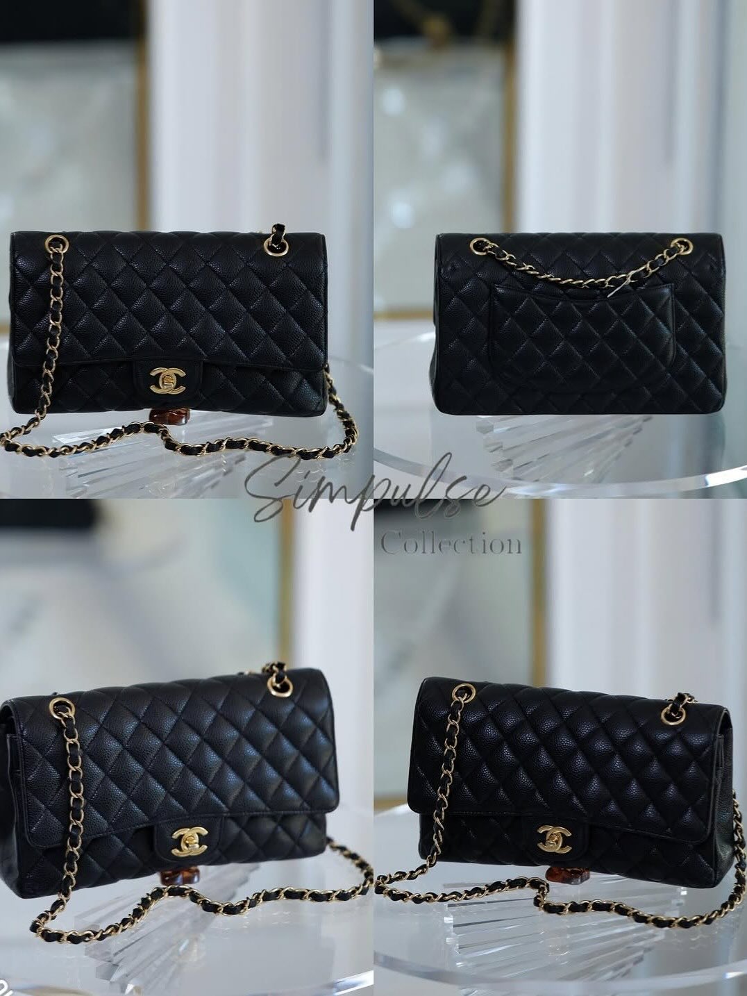 Chanel Classic Medium Double Flap Caviar GHW