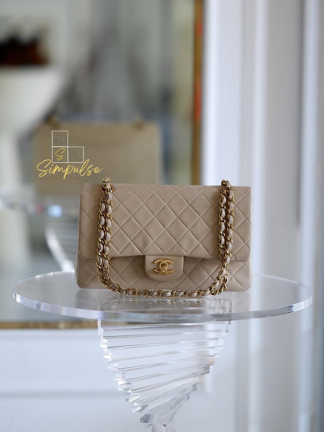 Chanel Medium Double Flap Lambskin GHW