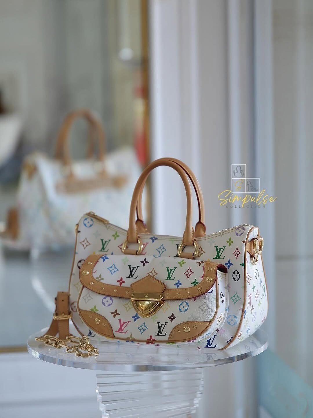 LOUIS VUITTON Monogram Multicolor Rita Bag