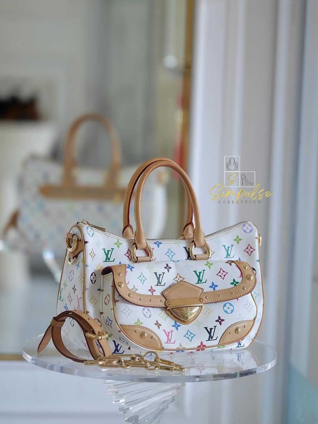 LOUIS VUITTON Monogram Multicolor Rita Bag
