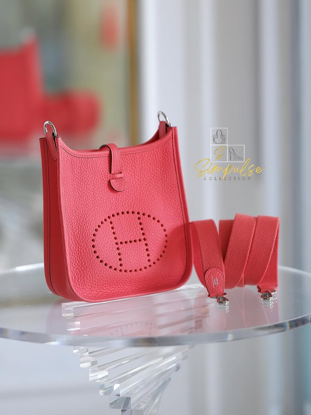 Hermes Tpm Evelyne Rose Texas Clemence