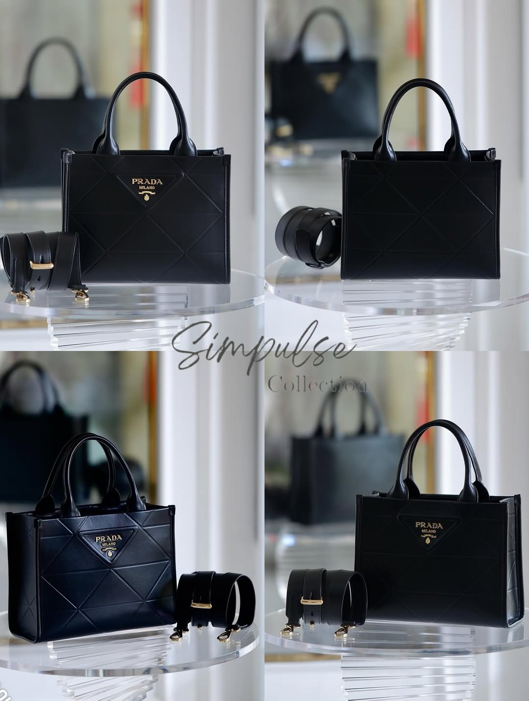 PRADA Black Symbole Small Leather Bag