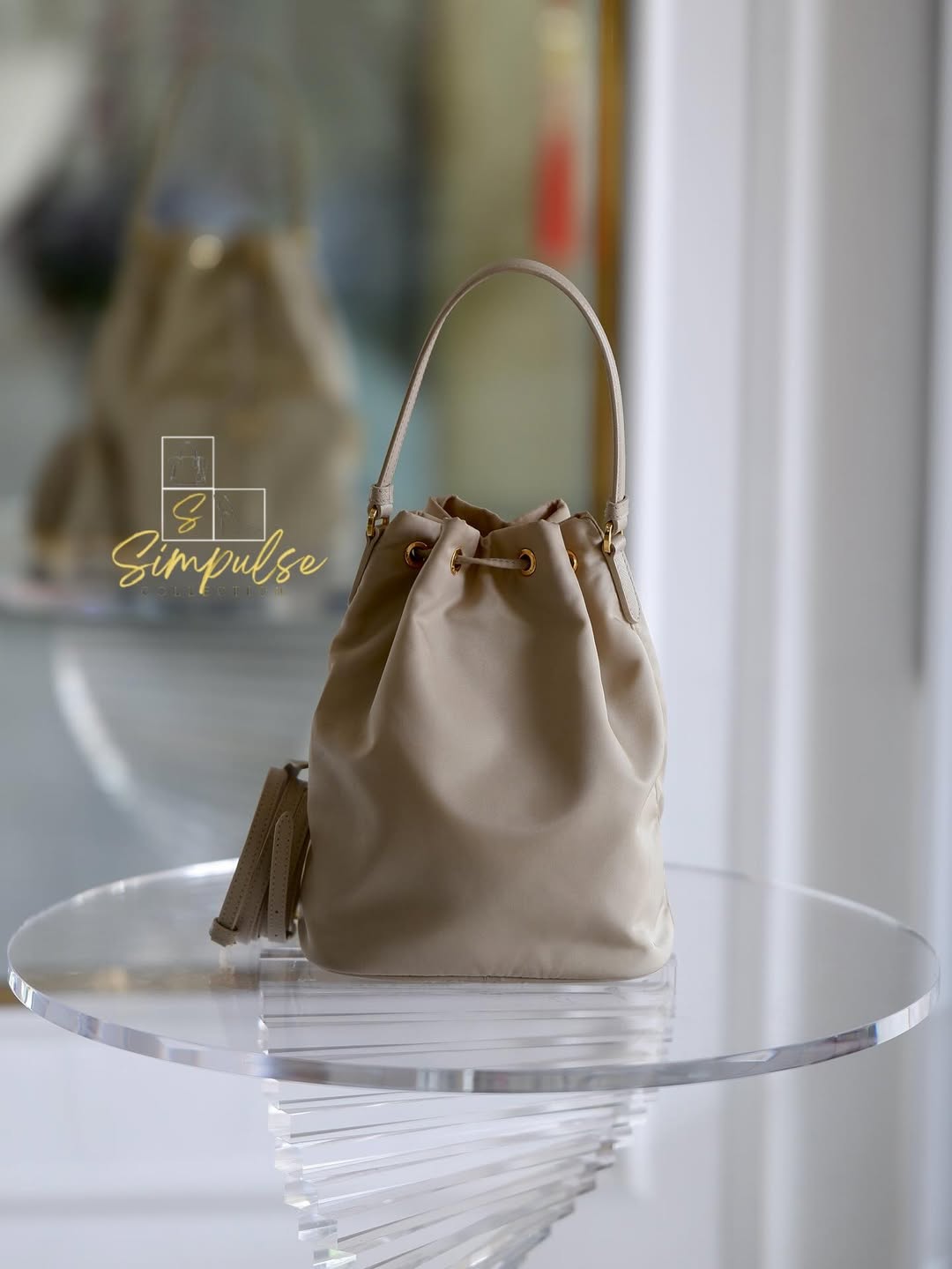 PRADA Duet Re-Nylon Bucket Bag