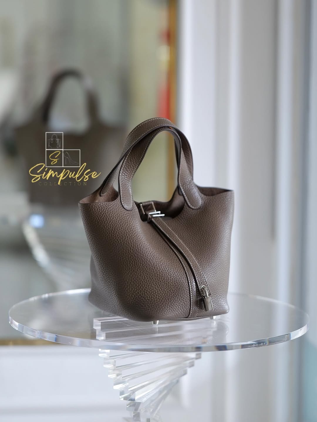 HERMES Picotin 18 Etoupe PHW