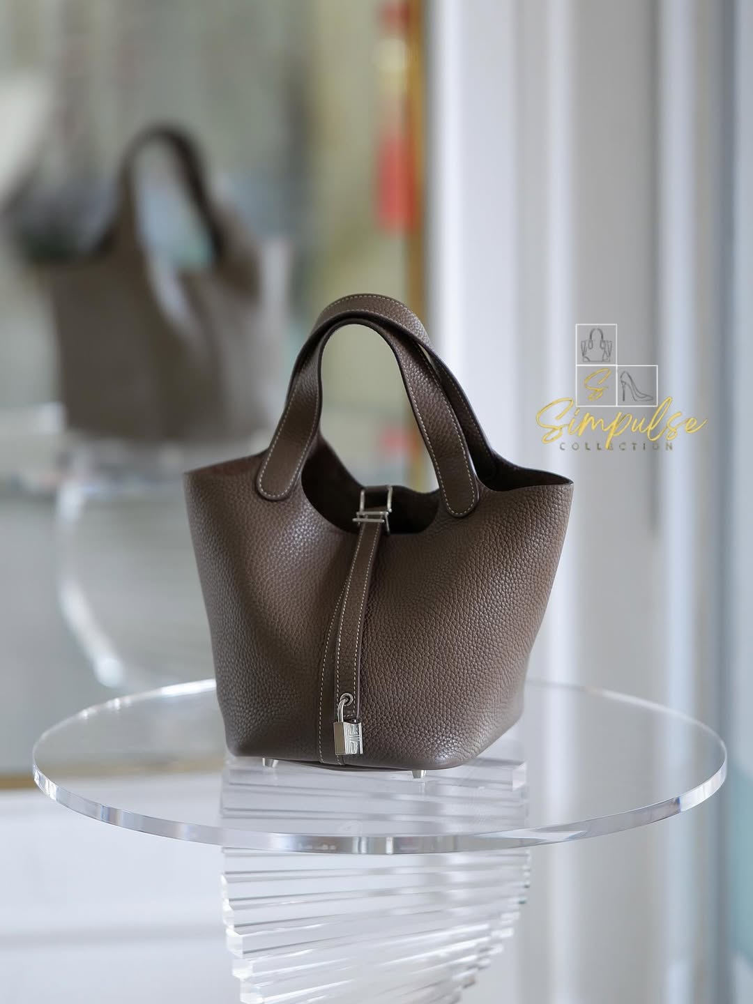 HERMES Picotin 18 Etoupe PHW