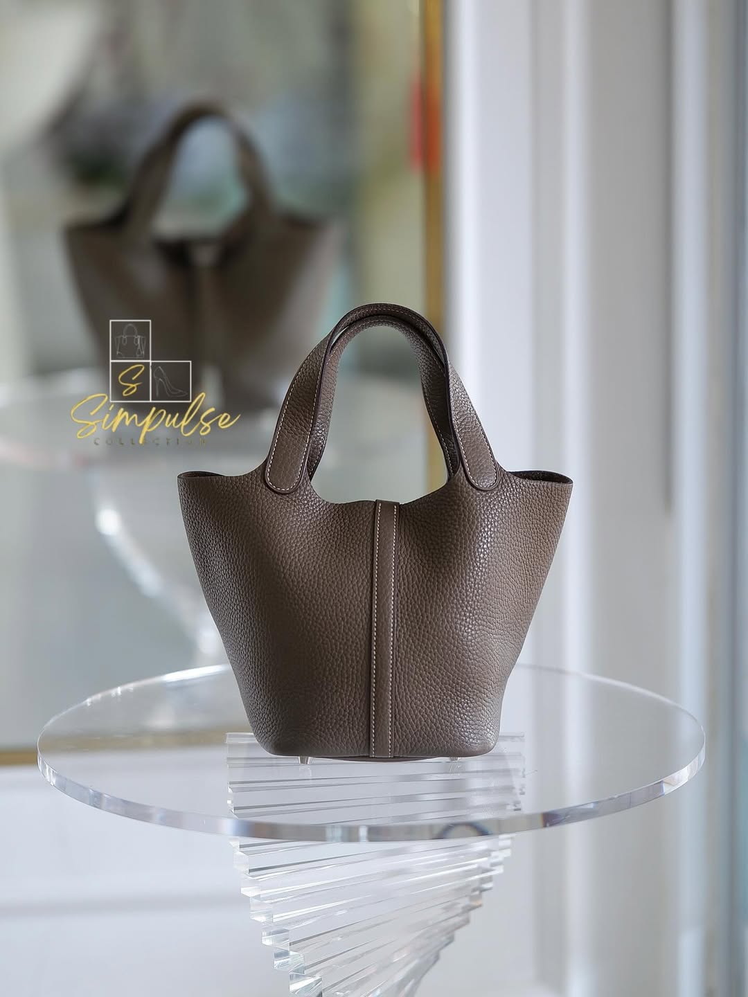 HERMES Picotin 18 Etoupe PHW