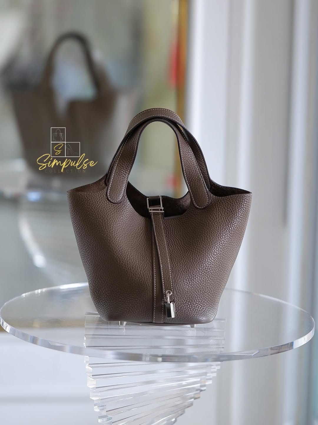 HERMES Picotin 18 Etoupe PHW