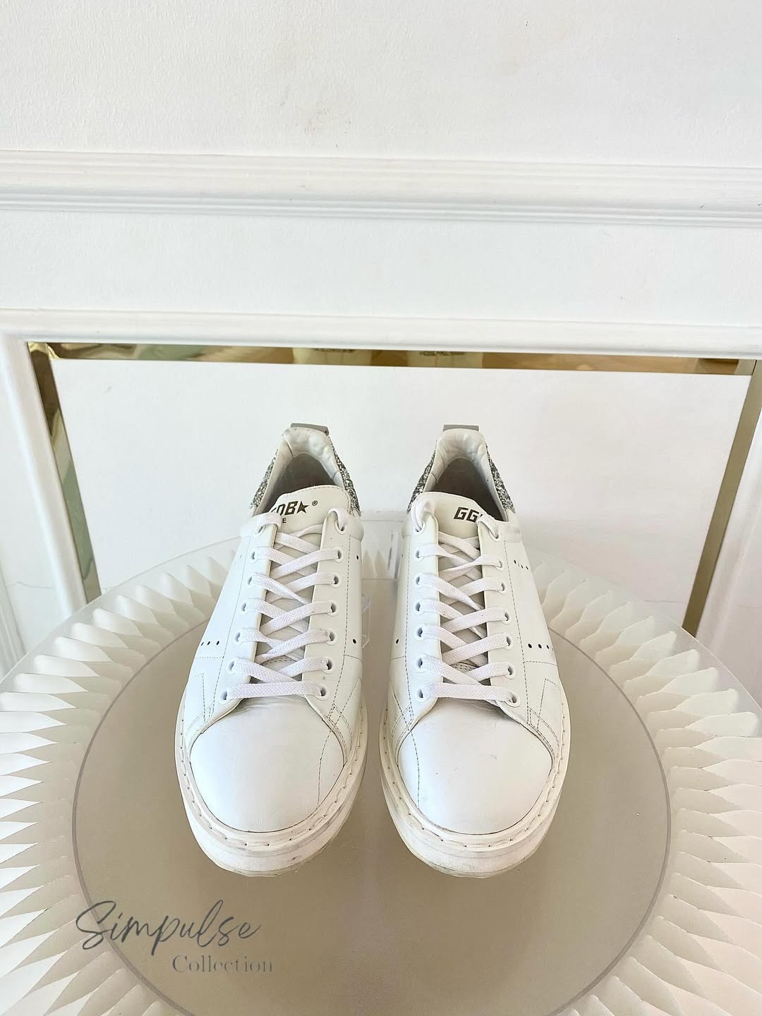 GGDB Starter White Leather Sneakers