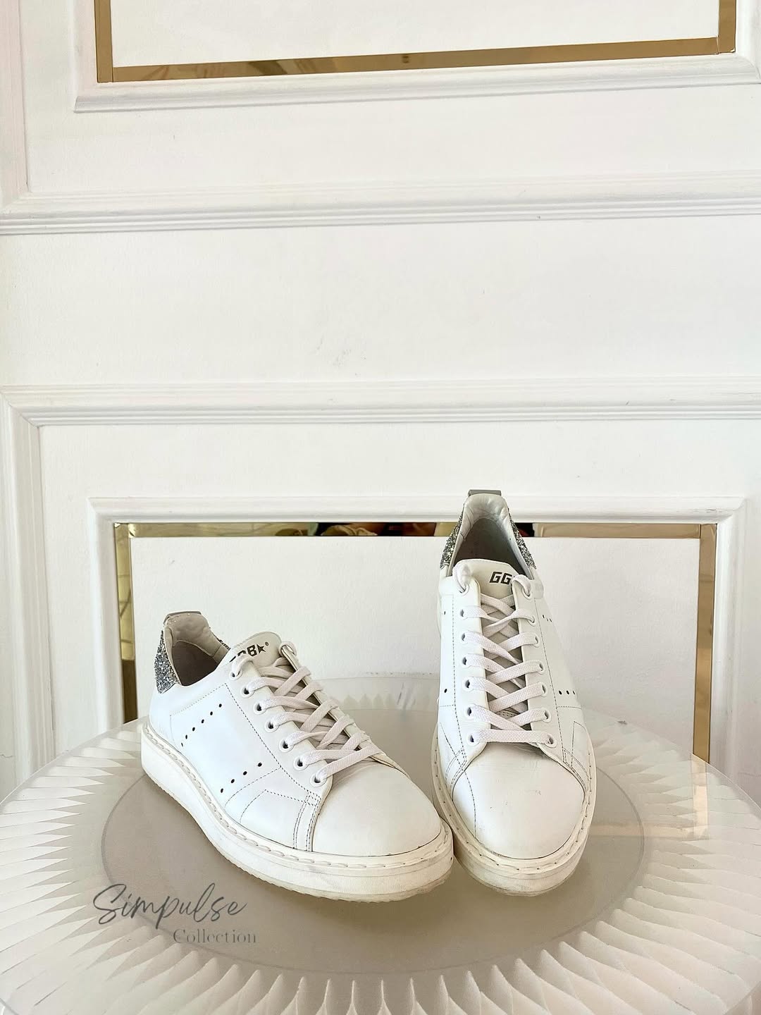 GGDB Starter White Leather Sneakers