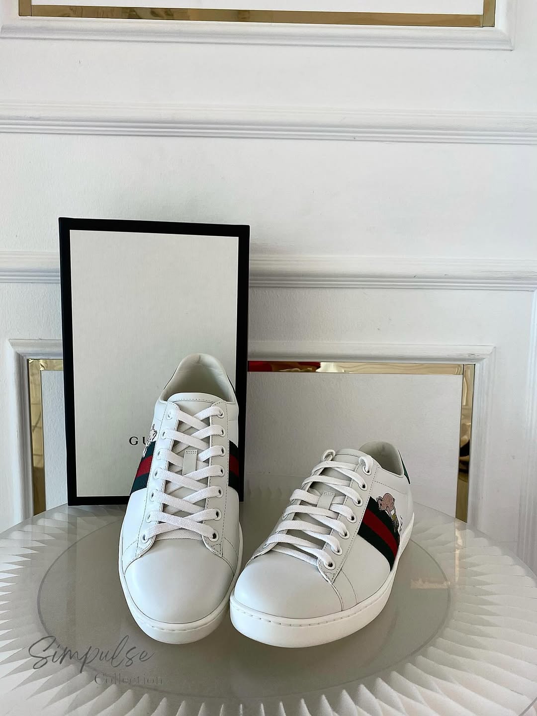 GUCCI Ace “Kitten” Leather Sneakers