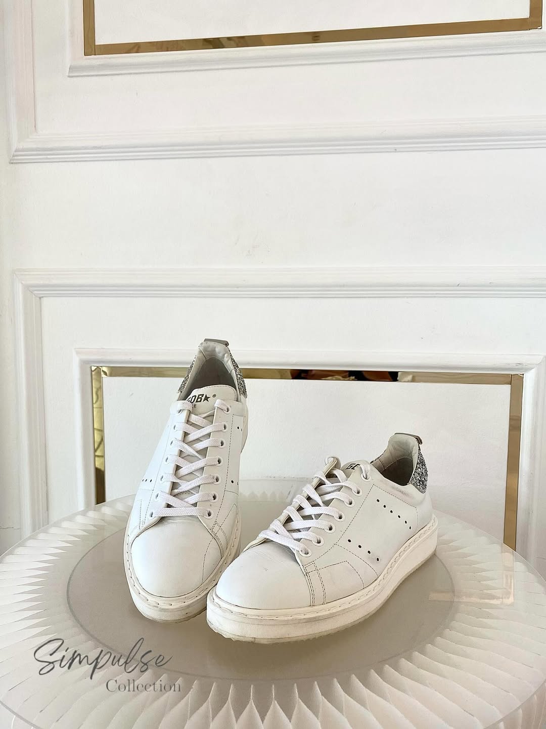 GGDB Starter White Leather Sneakers