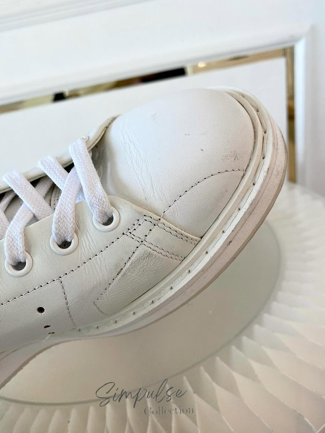 GGDB Starter White Leather Sneakers