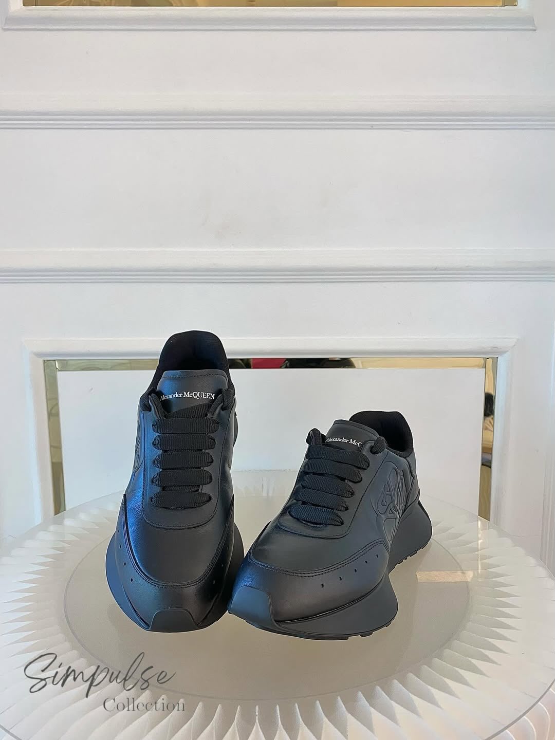 Alexander McQueen Sprint Runner w/ embossed Floral Seal Motif