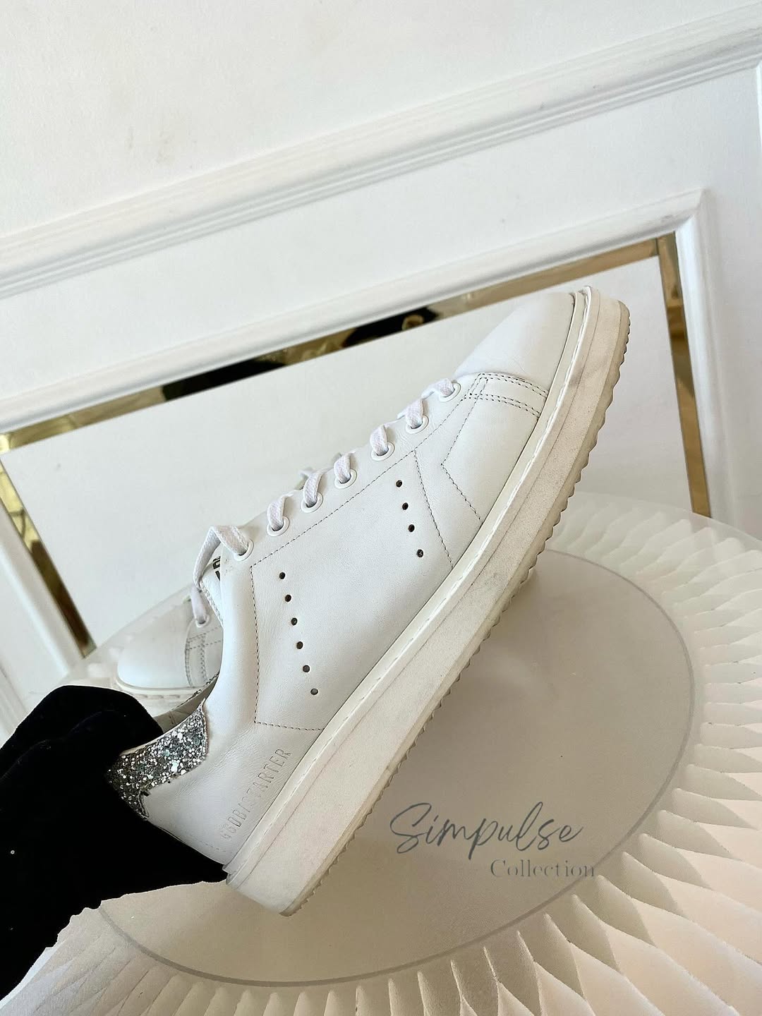 GGDB Starter White Leather Sneakers