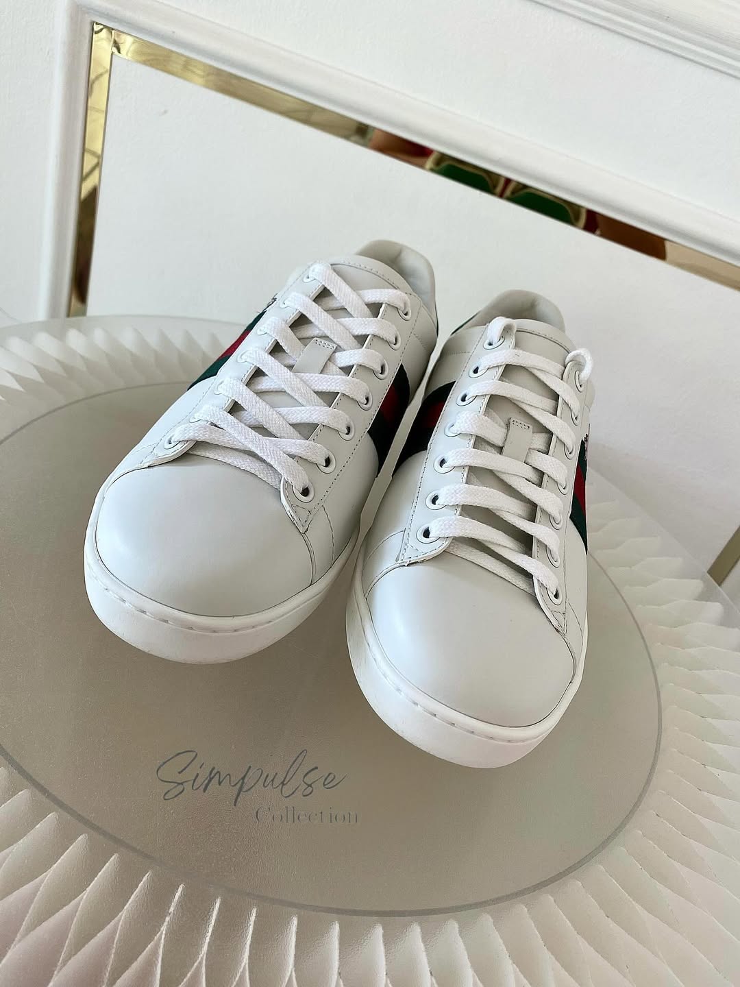 GUCCI Ace “Kitten” Leather Sneakers