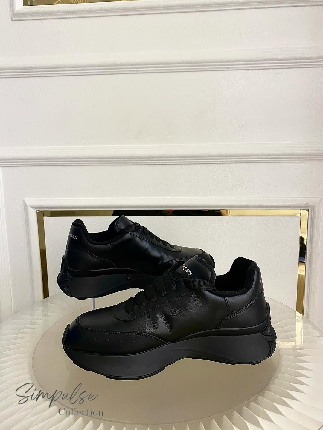 Alexander McQueen Sprint Runner w/ embossed Floral Seal Motif