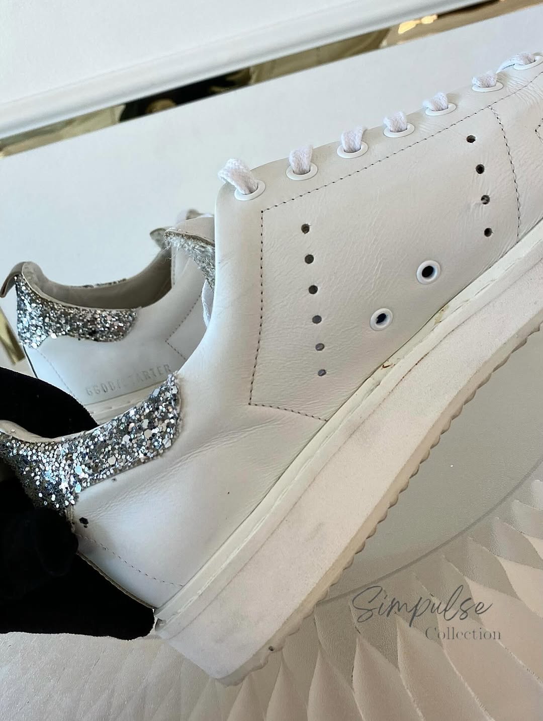GGDB Starter White Leather Sneakers
