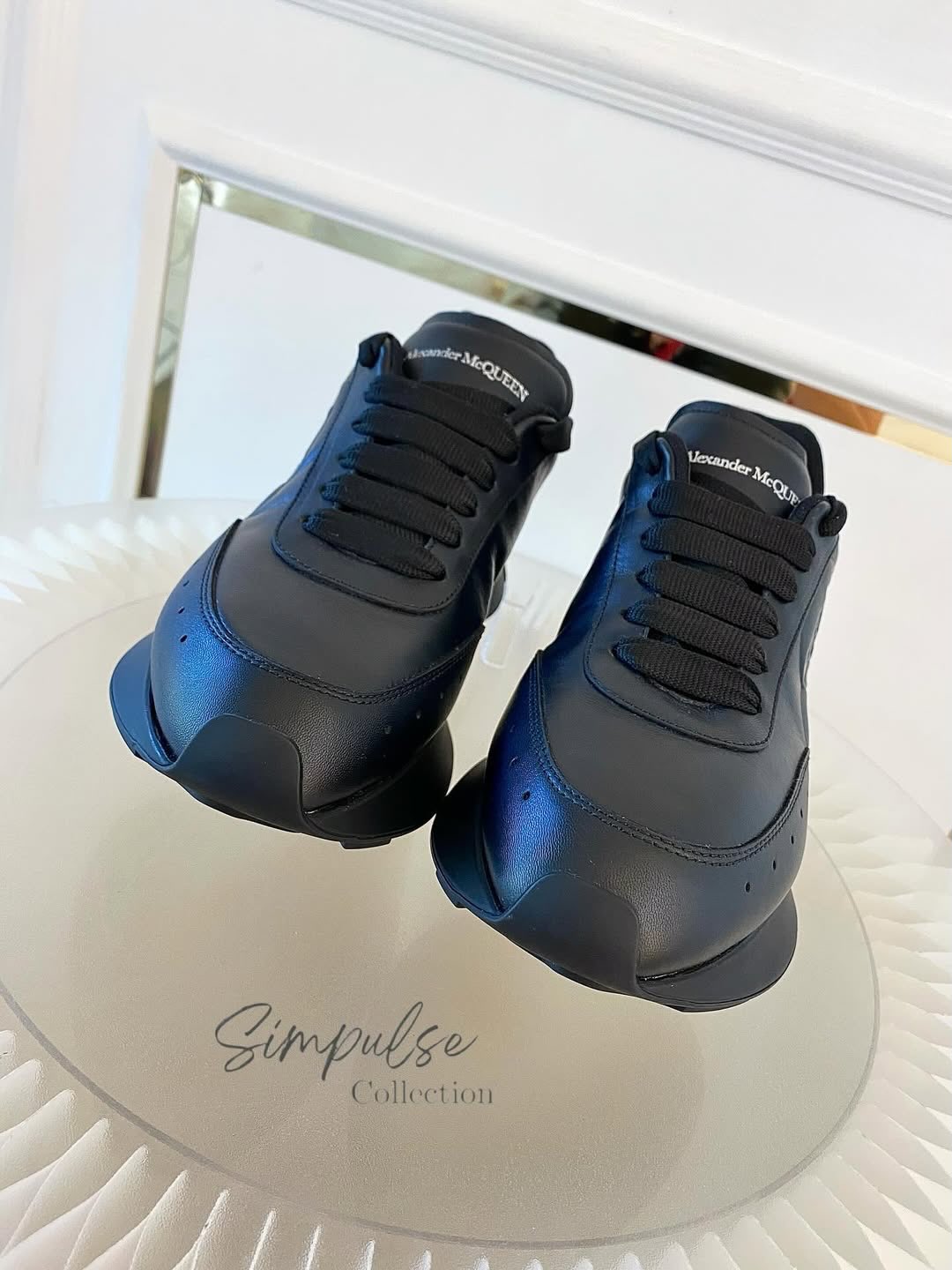 Alexander McQueen Sprint Runner w/ embossed Floral Seal Motif
