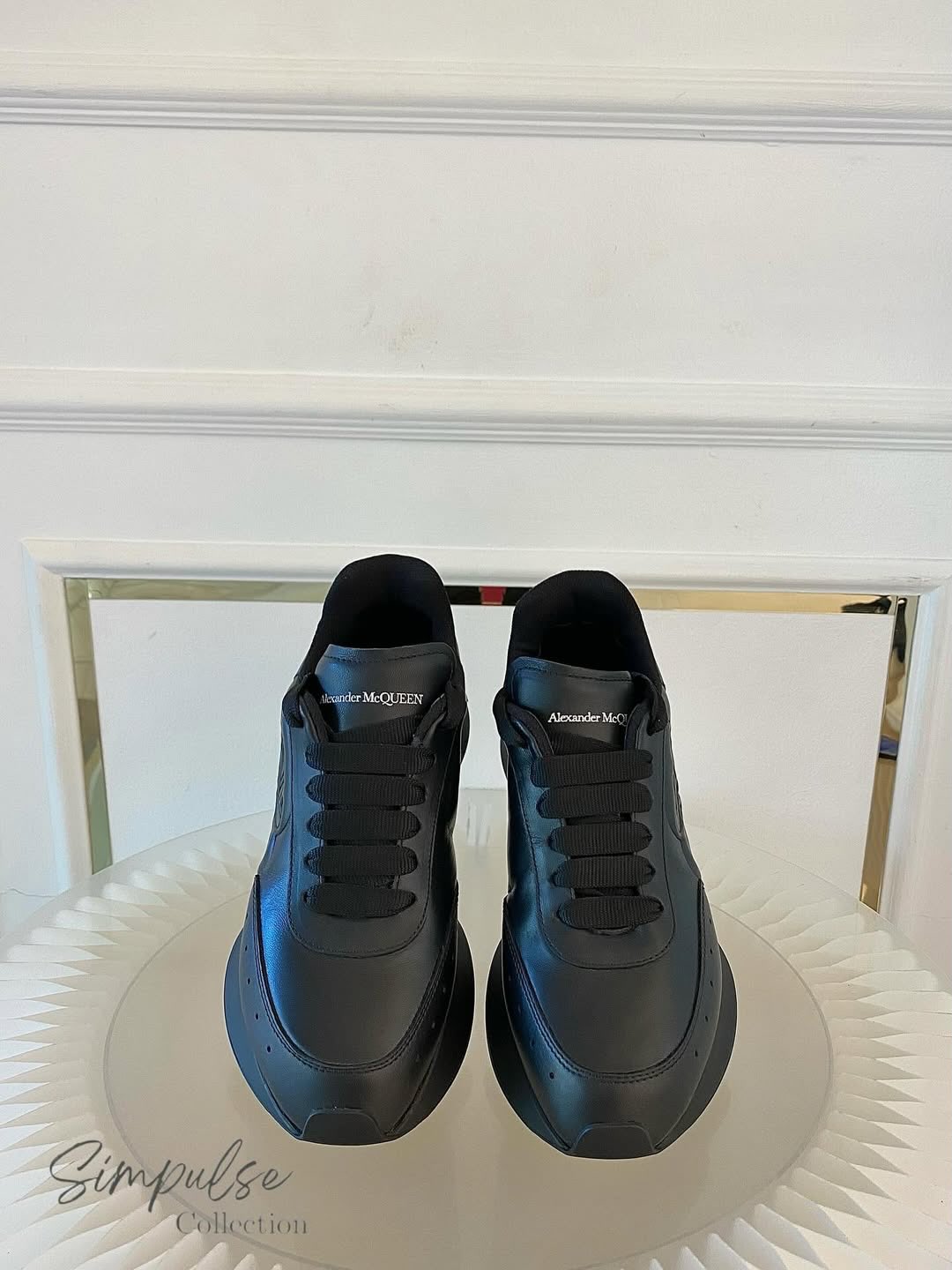 Alexander McQueen Sprint Runner w/ embossed Floral Seal Motif