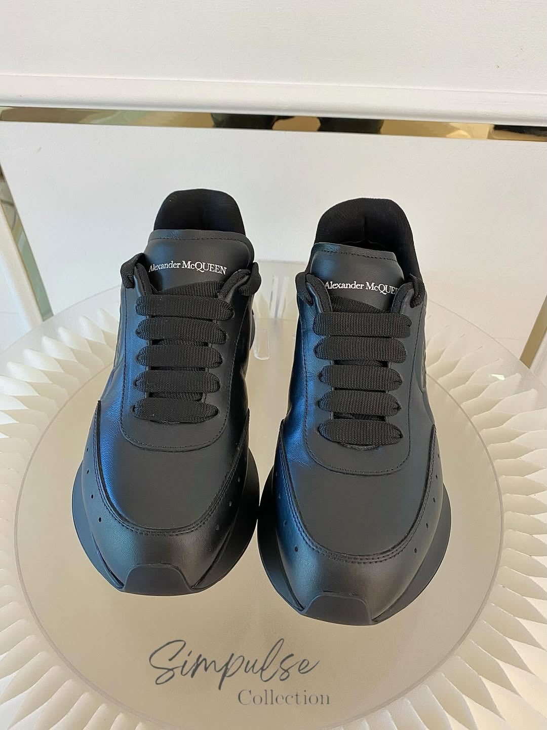 Alexander McQueen Sprint Runner w/ embossed Floral Seal Motif