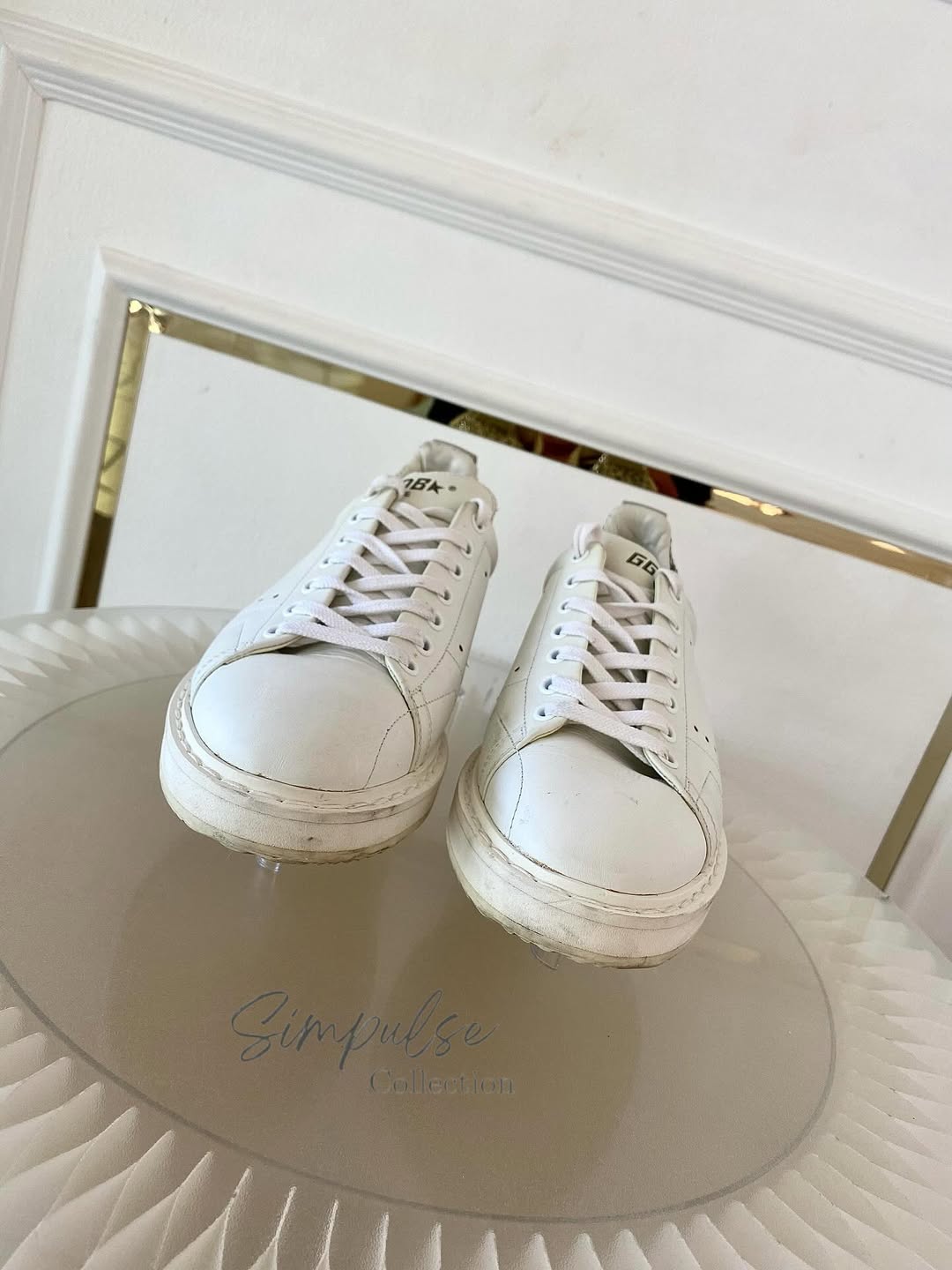 GGDB Starter White Leather Sneakers