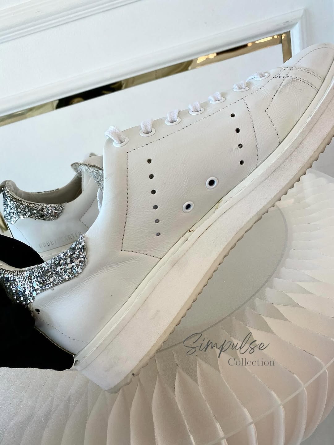 GGDB Starter White Leather Sneakers