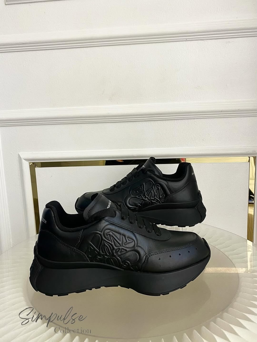 Alexander McQueen Sprint Runner w/ embossed Floral Seal Motif