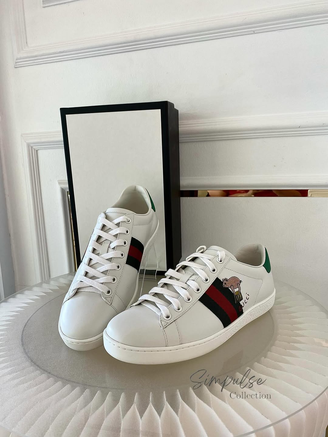 GUCCI Ace “Kitten” Leather Sneakers