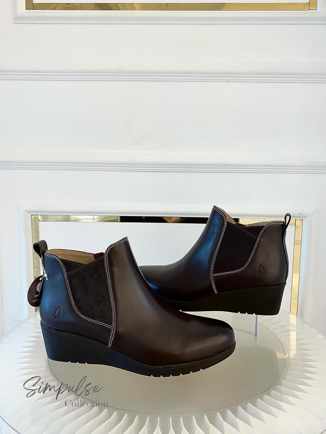 HUSH PUPPIES Brown Leather Boots