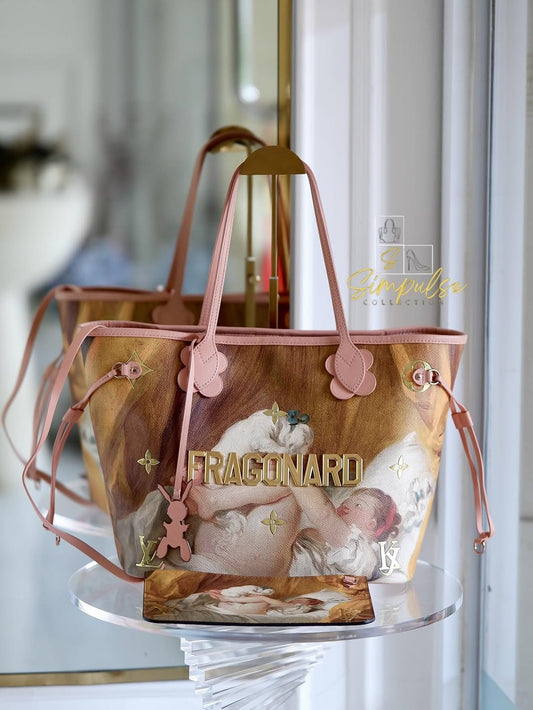 LOUIS VUITTON Limited Edition Jeff Koons Fragonard Neverfull Mm Tote Bag