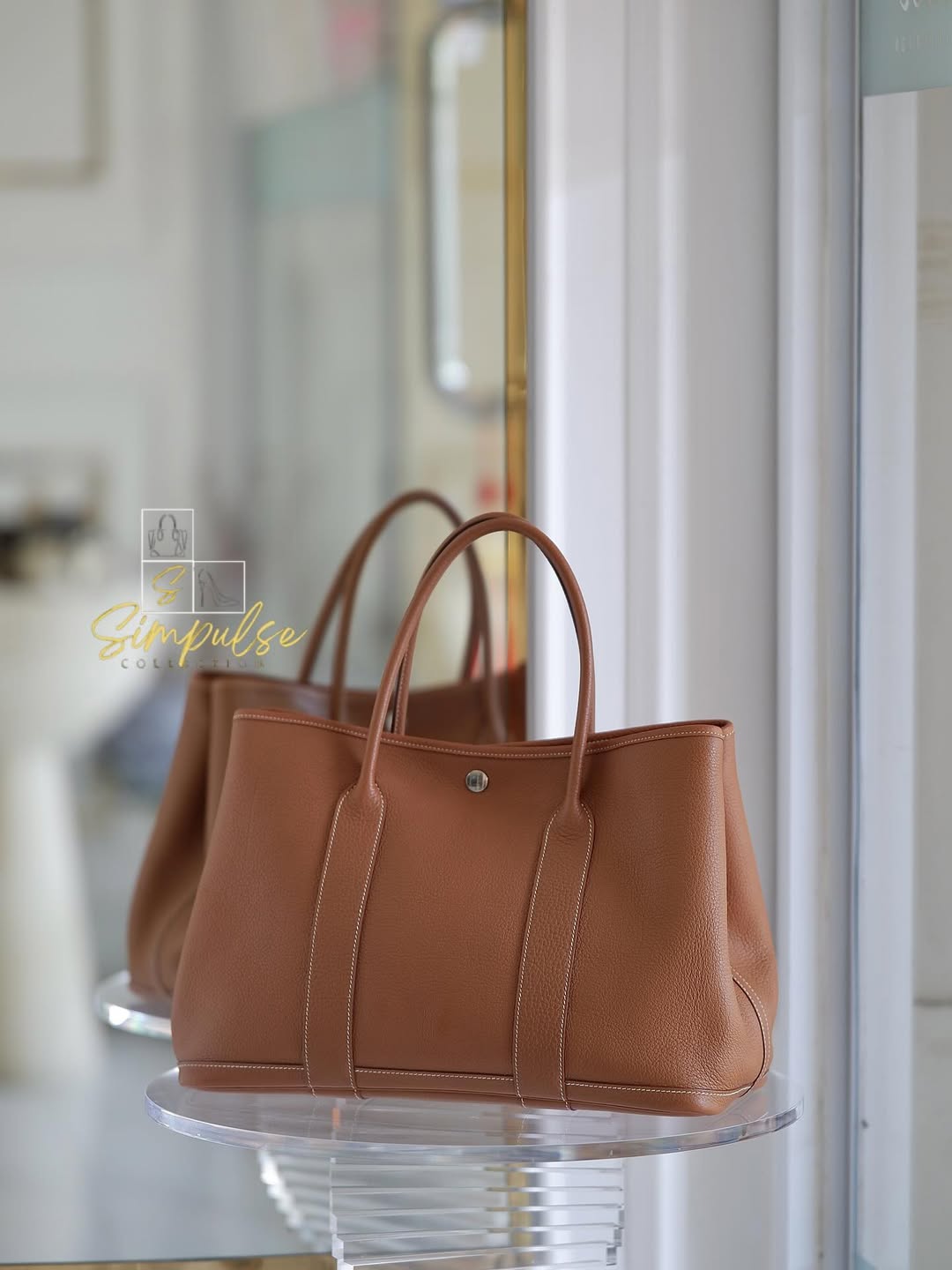 HERMES GPT 36 Gold Tan