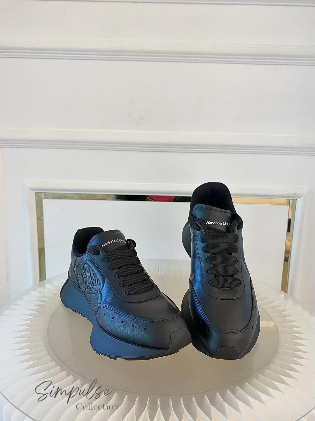 Alexander McQueen Sprint Runner w/ embossed Floral Seal Motif