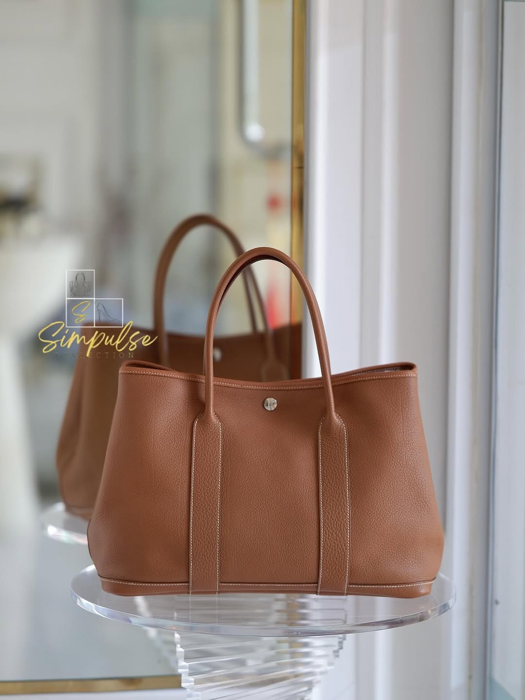 HERMES GPT 36 Gold Tan