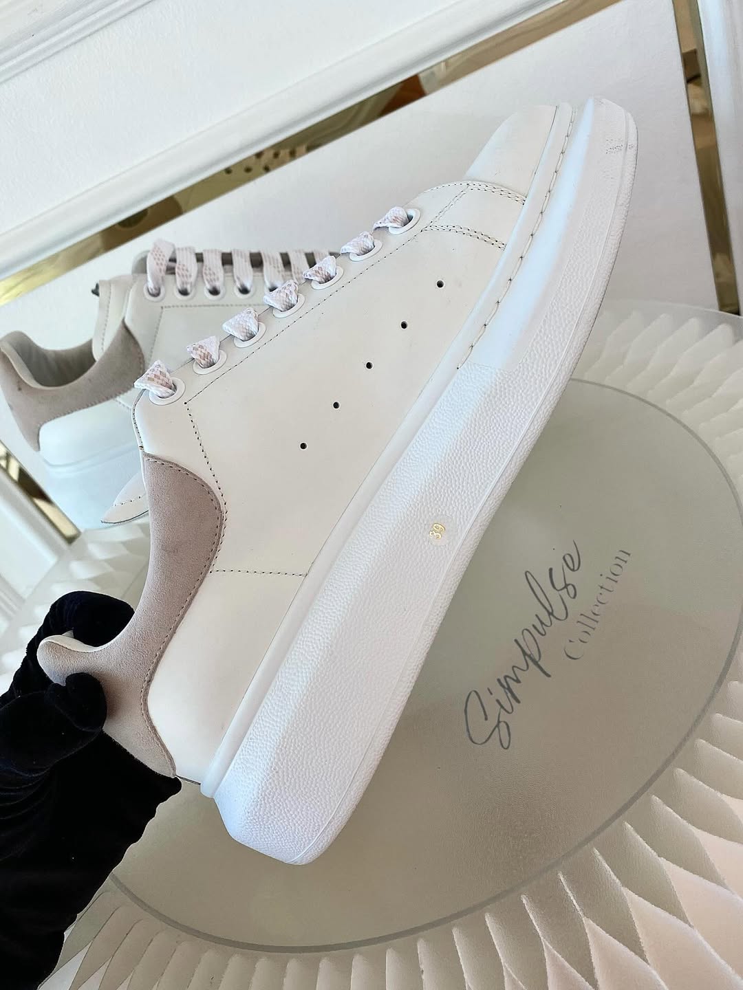 Alexander McQueen Oversized White Sneakers