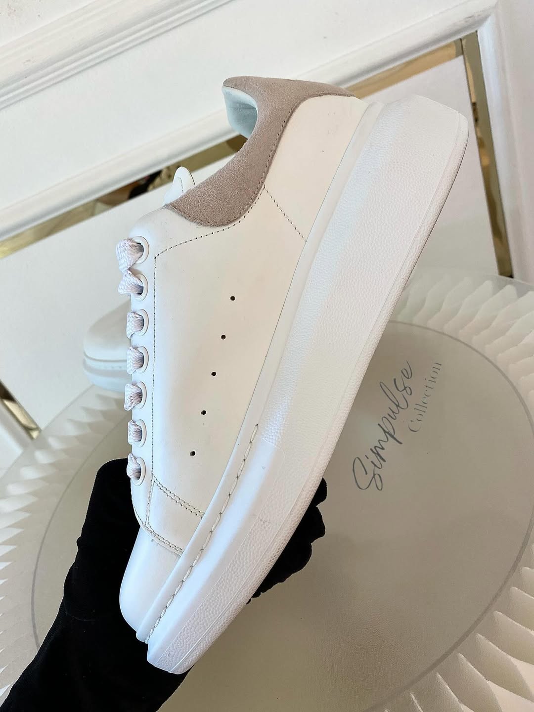 Alexander McQueen Oversized White Sneakers