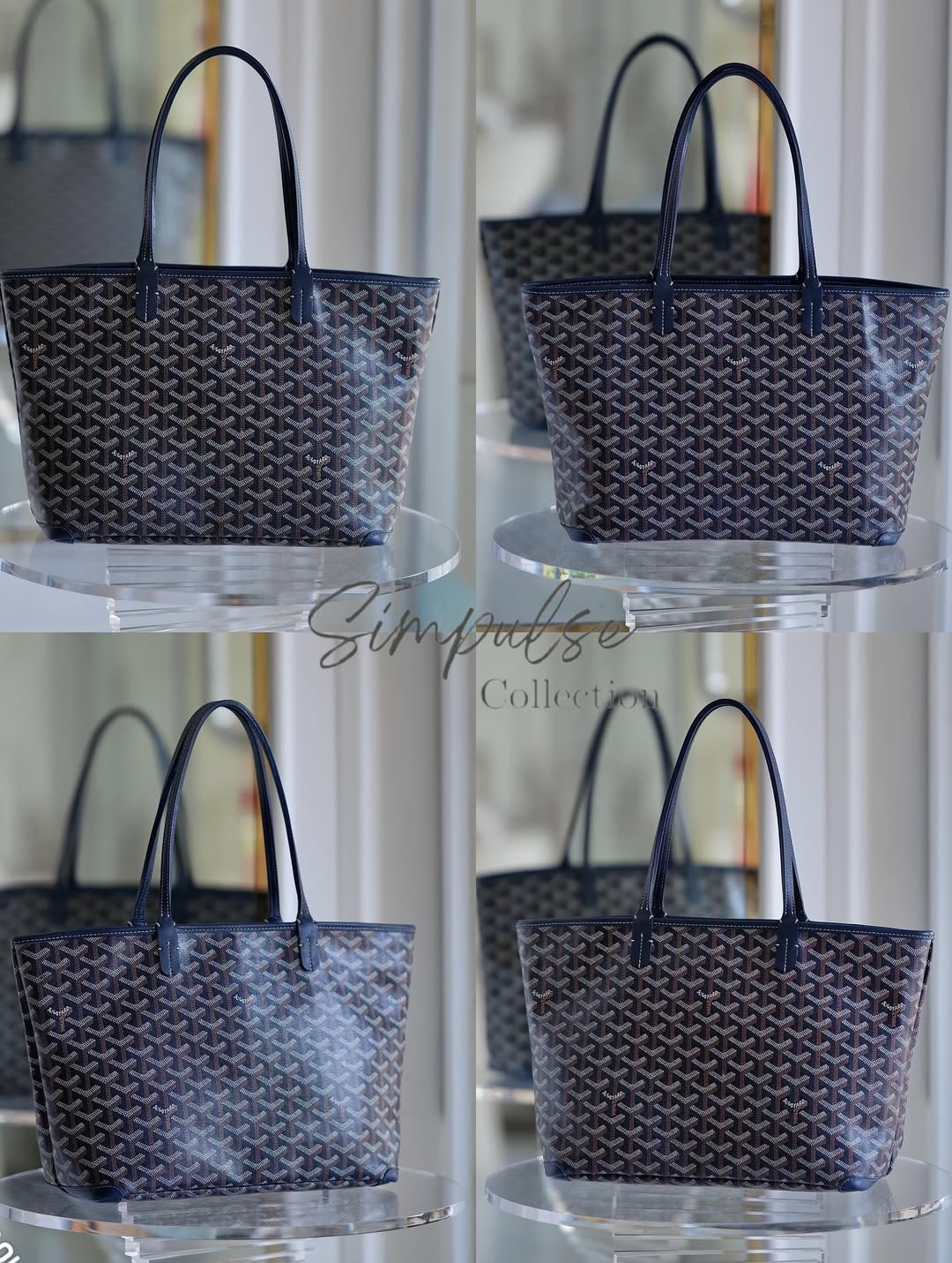 GOYARD Artois Blue Pm Size