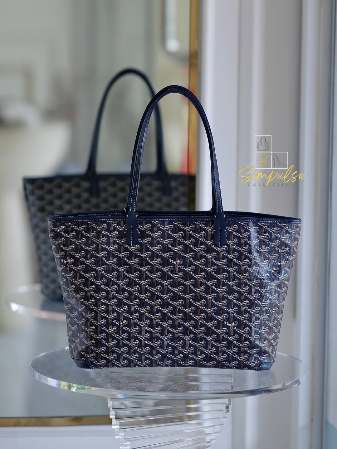 GOYARD Artois Blue Pm Size