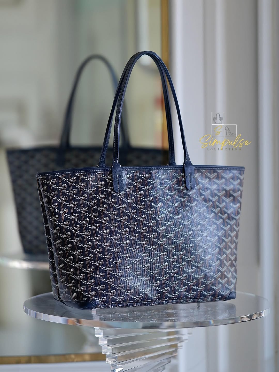 GOYARD Artois Blue Pm Size