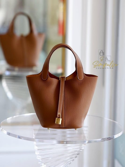 Hermes Picotin 18 Gold on Gold