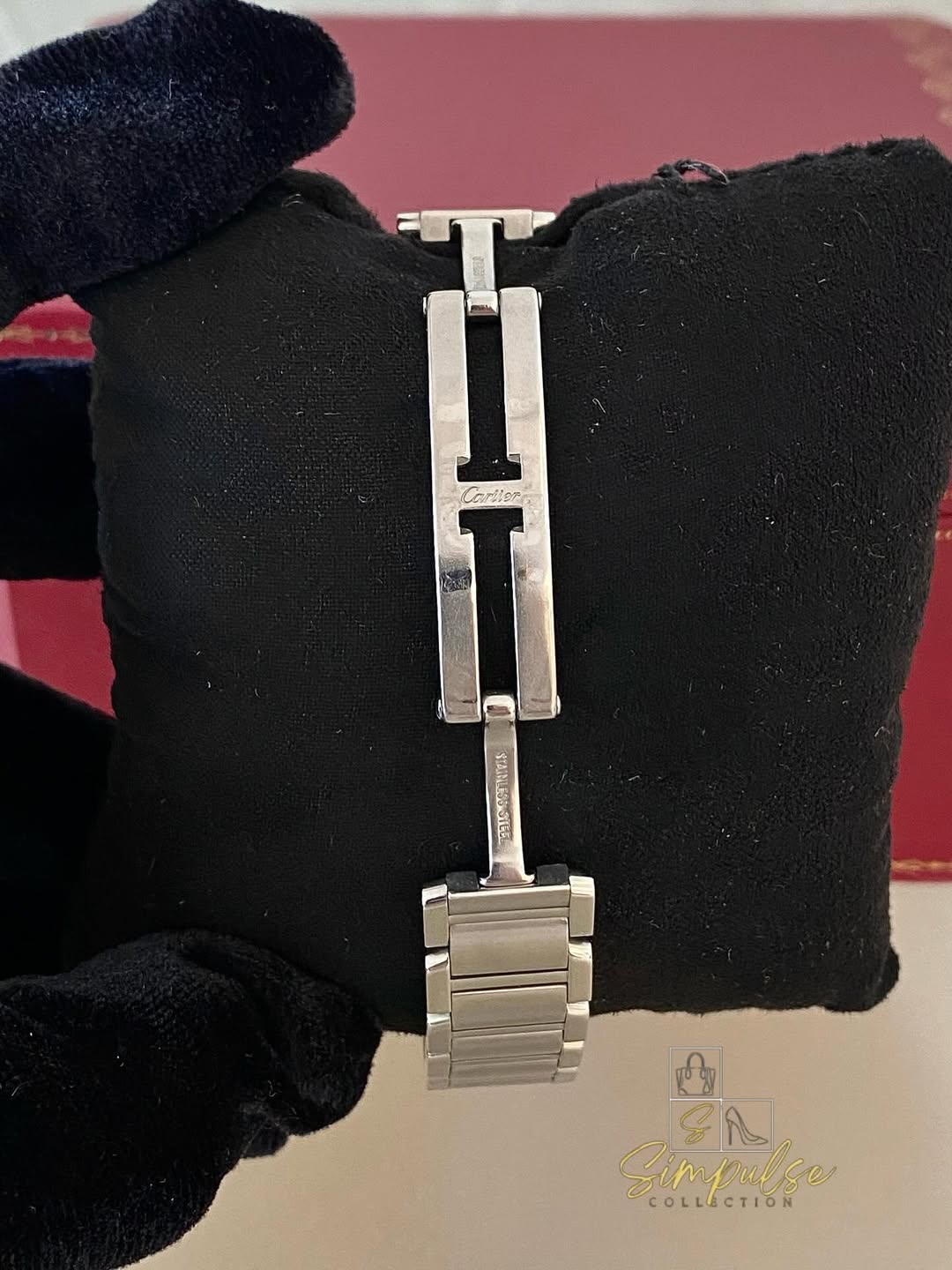 Cartier Tank Française Stainless Steel Ladies Watch