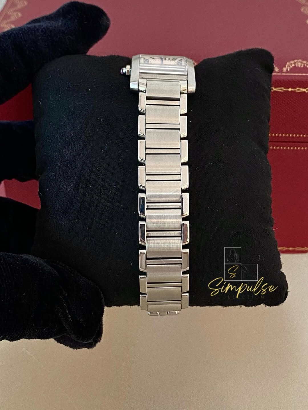 Cartier Tank Française Stainless Steel Ladies Watch