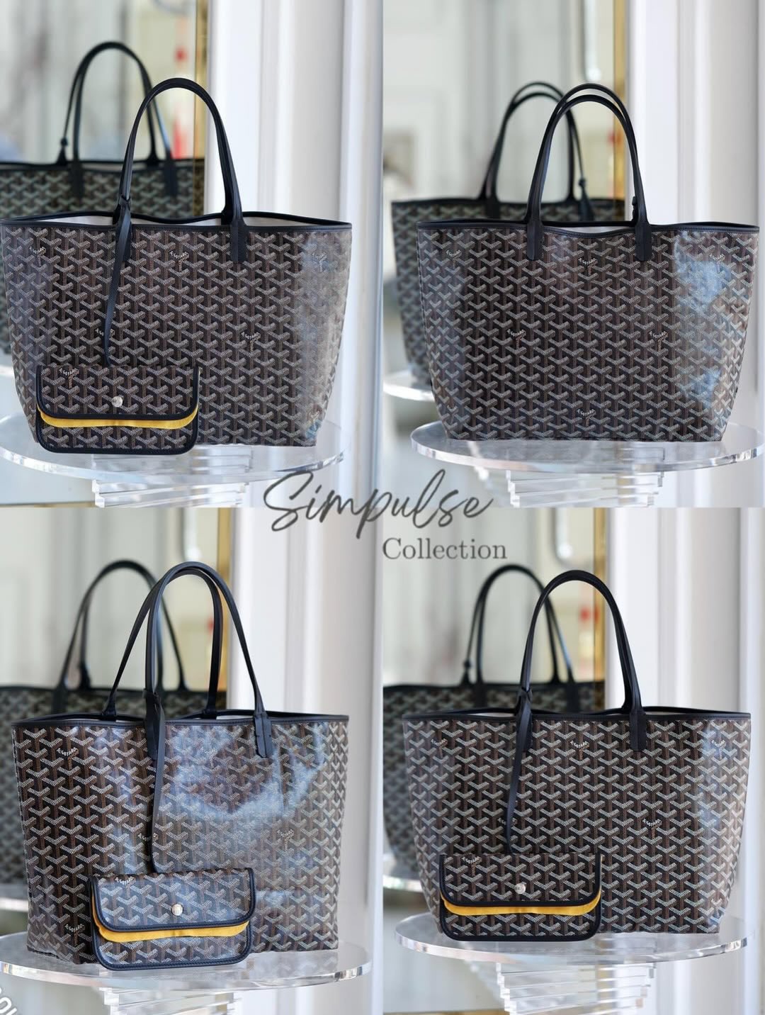 Goyard St. Louis Black in Pm Size