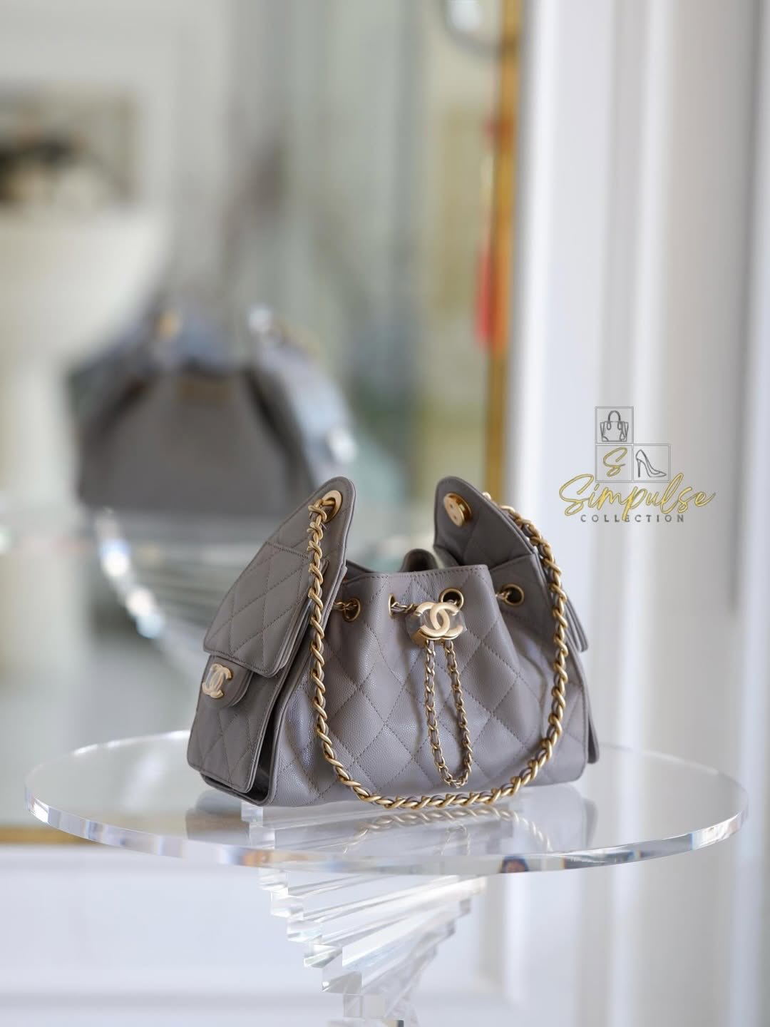 Chanel Mini C25 Grey GHW