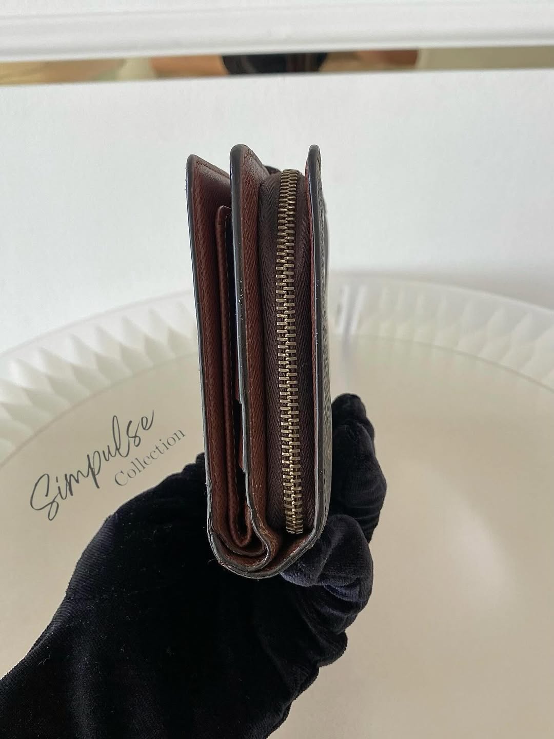 L V MONOGRAM PORTE PAPIER ZIP WALLET