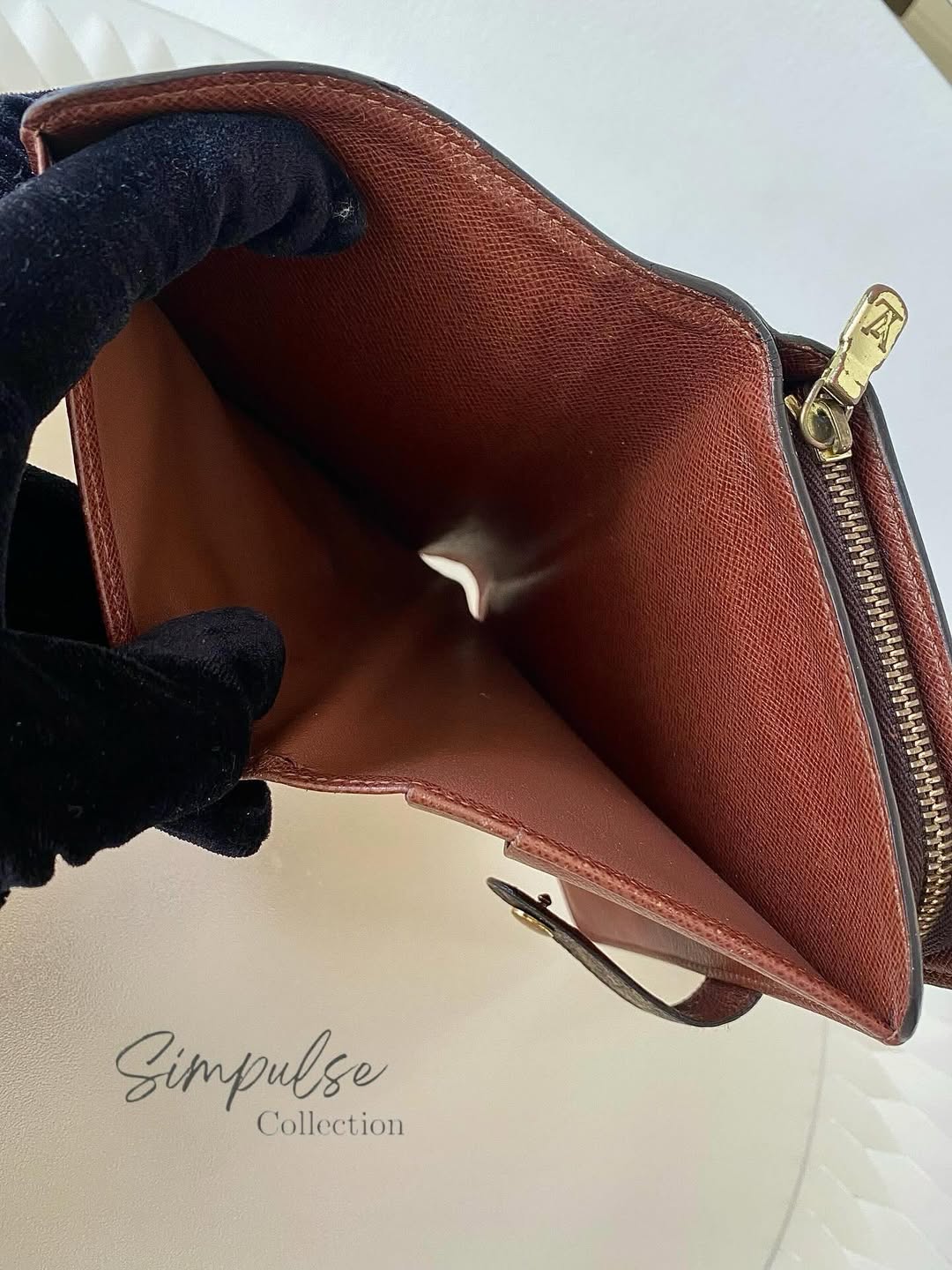 L V MONOGRAM PORTE PAPIER ZIP WALLET