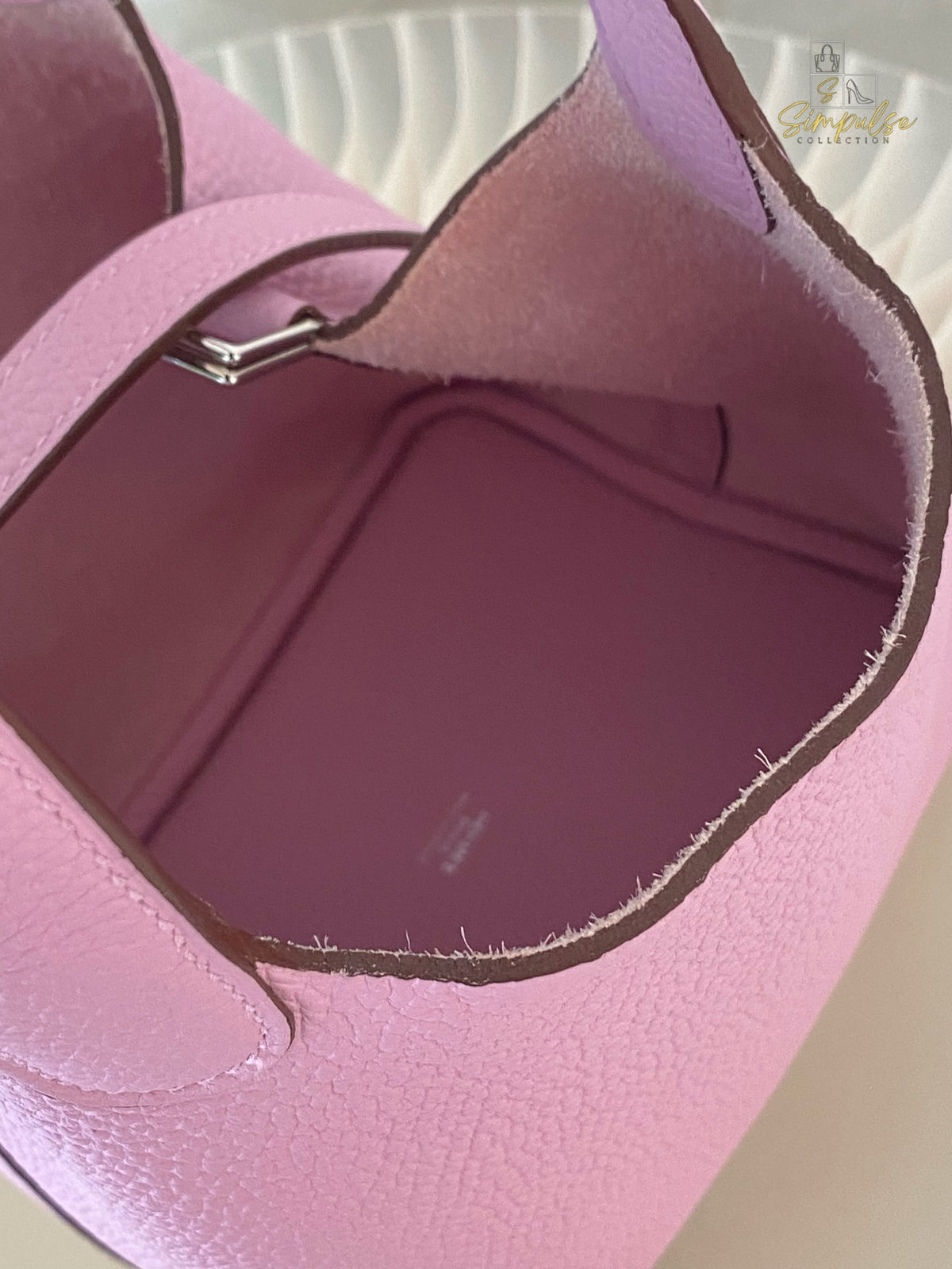HERMES PICOTIN 18 MAUVE SYLVESTRE CLEMENCE PALLADIUM HARDWARE