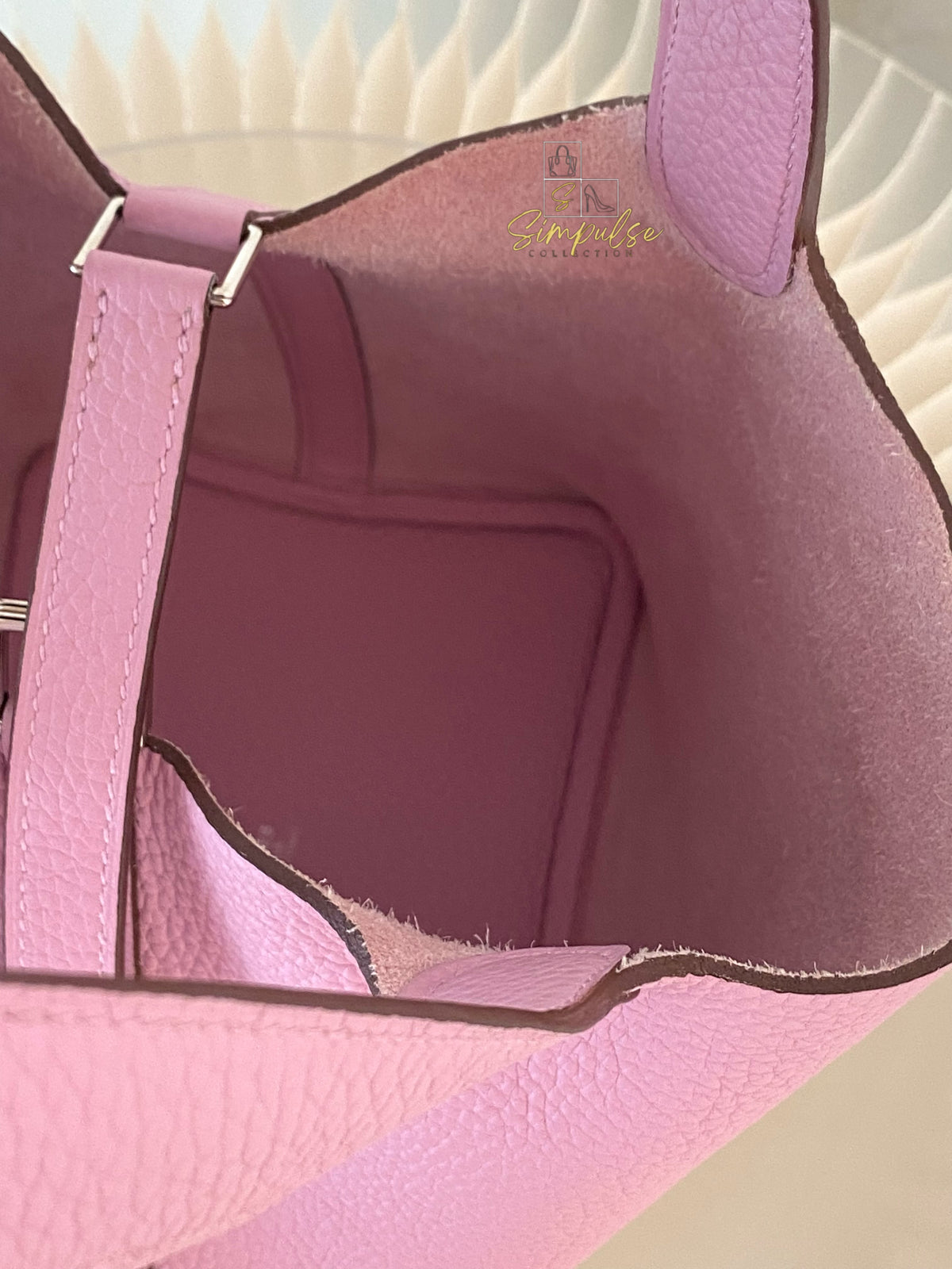 HERMES PICOTIN 18 MAUVE SYLVESTRE CLEMENCE PALLADIUM HARDWARE